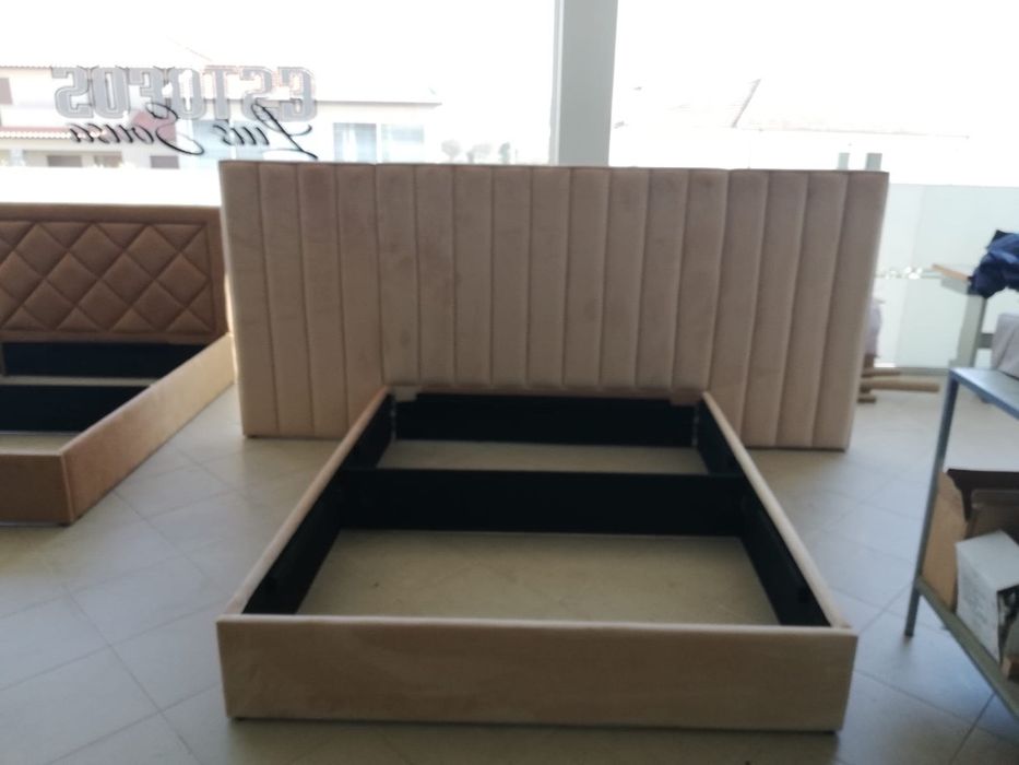 Cama estofada - Dormitórios