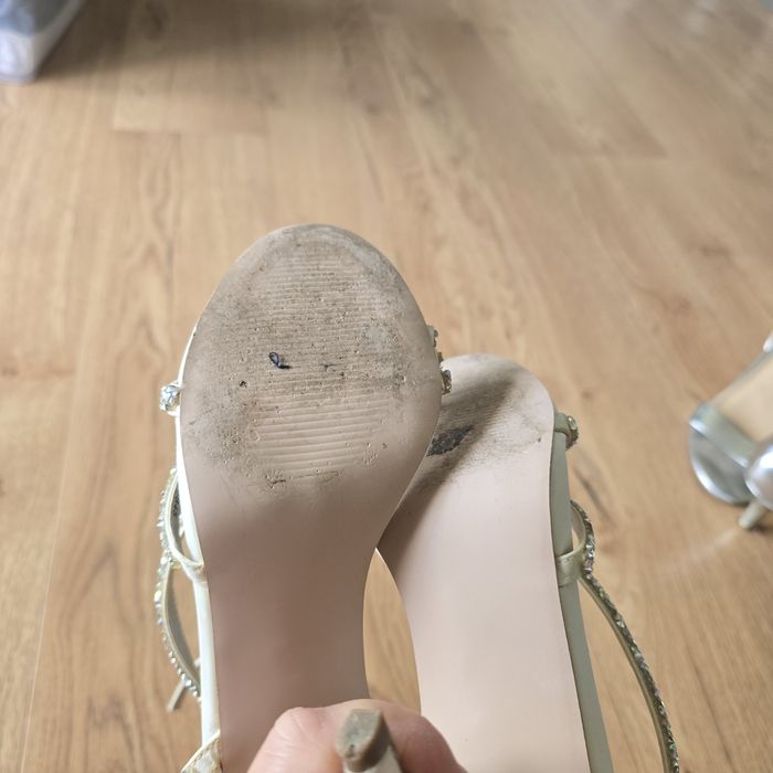 Buty sandałki sandały obcas asos wedding 40 cyrkonie