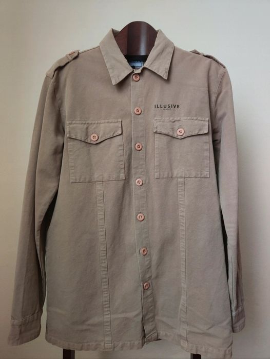 Illusive London Beige Shirt-Jacket