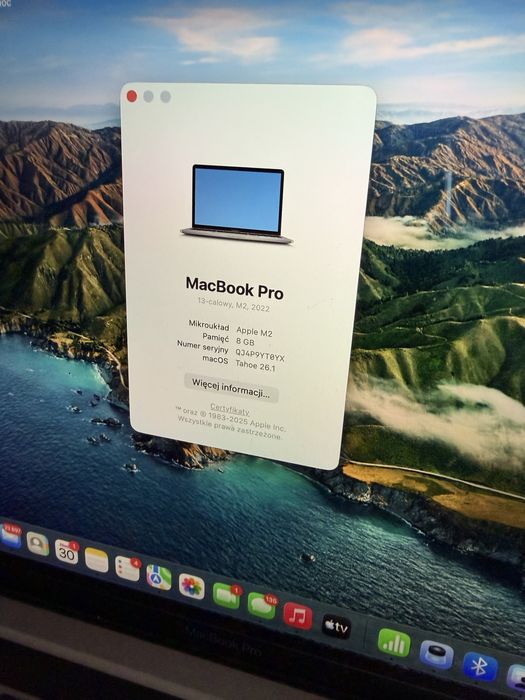 MacBook Pro 2023 M2 touch bar stan idealny Bydgoszcz