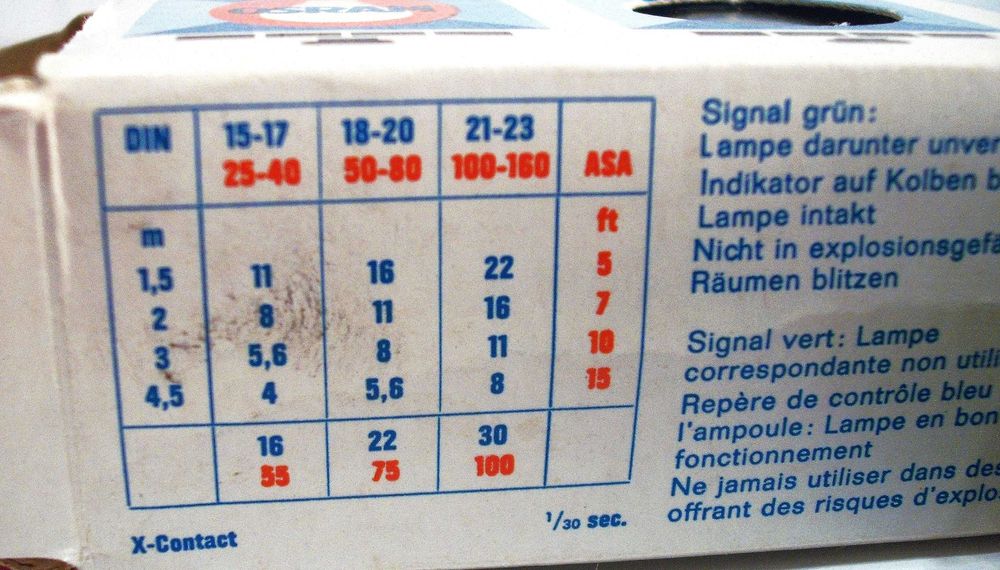 Osram - flash antigos para fotografia