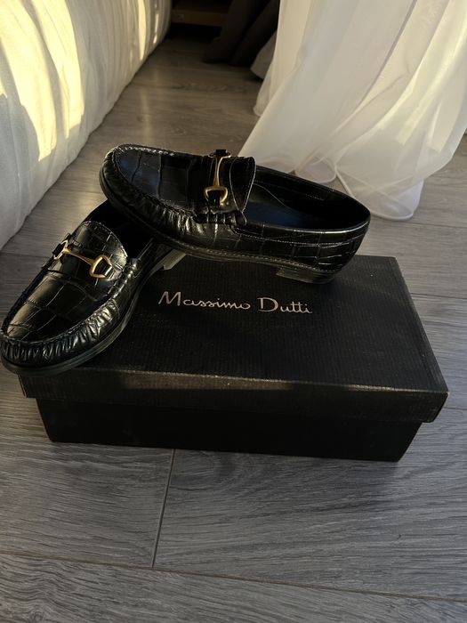 Шкіряні лофери Massimo Dutti
