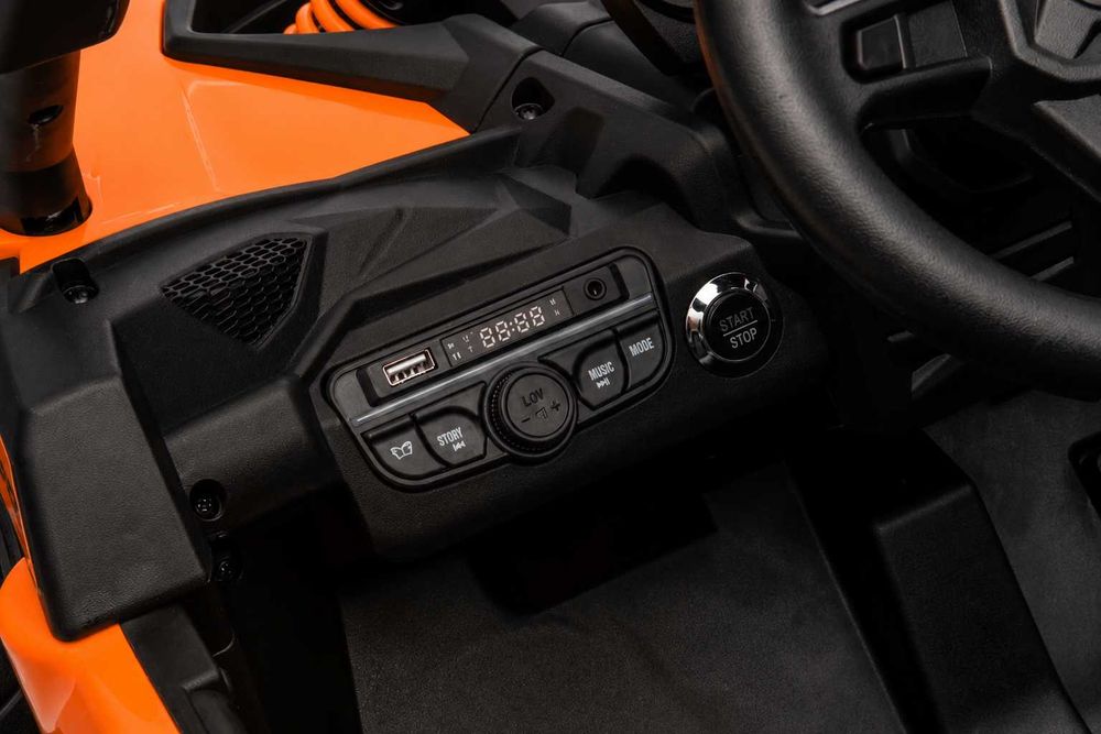 Auto na akumulator CAN-AM Maverick Pojazd dla dzieci 4x4 Full Led EVA