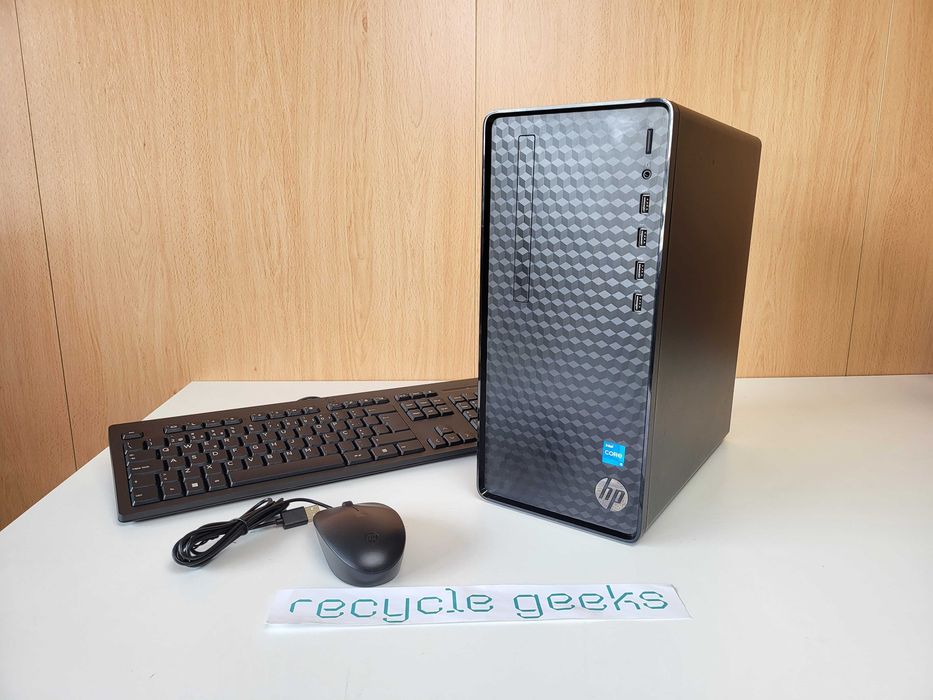 Desktop HP Rápido (Intel i5 13ª Ger. | 16GB RAM | 512GB NVM | 2TB HDD | Win 11) + Teclado e Rato