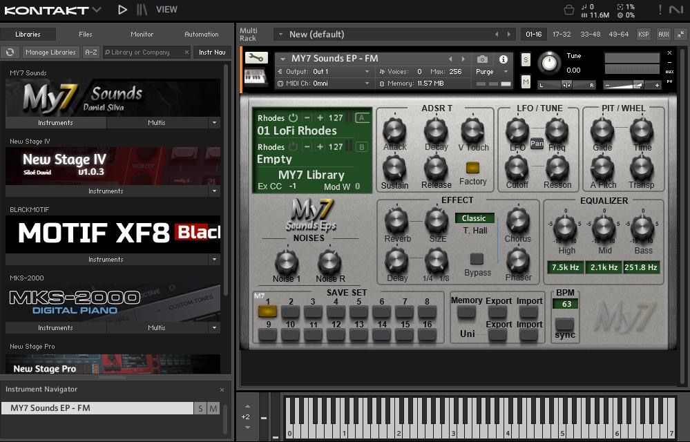 Biblioteca Kontakt My7 Sounds