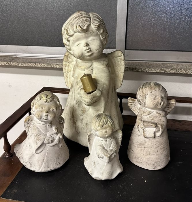 4 anjos de louça