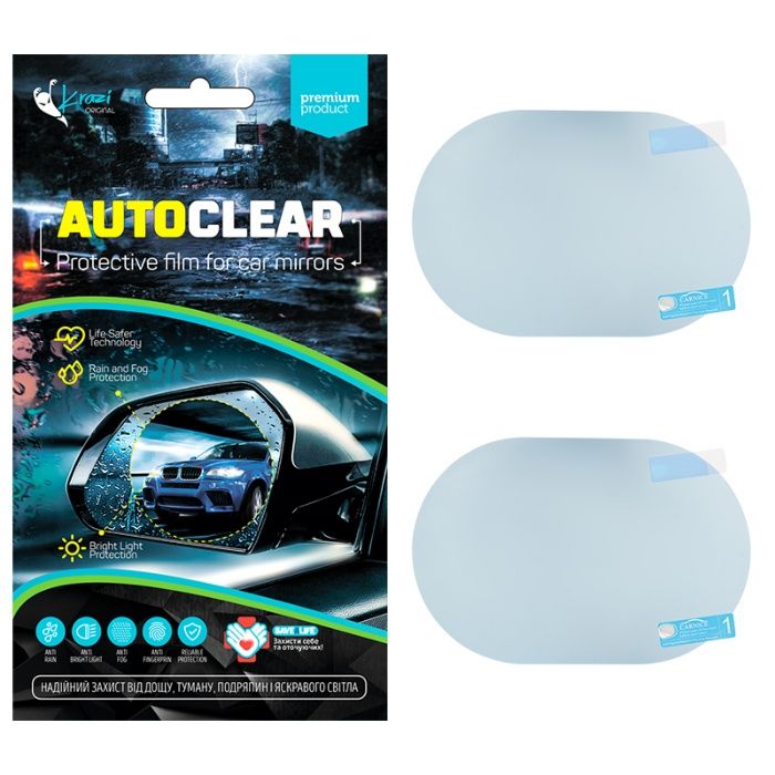 Защитная пленка антидождь на боковые зеркала заднего вида