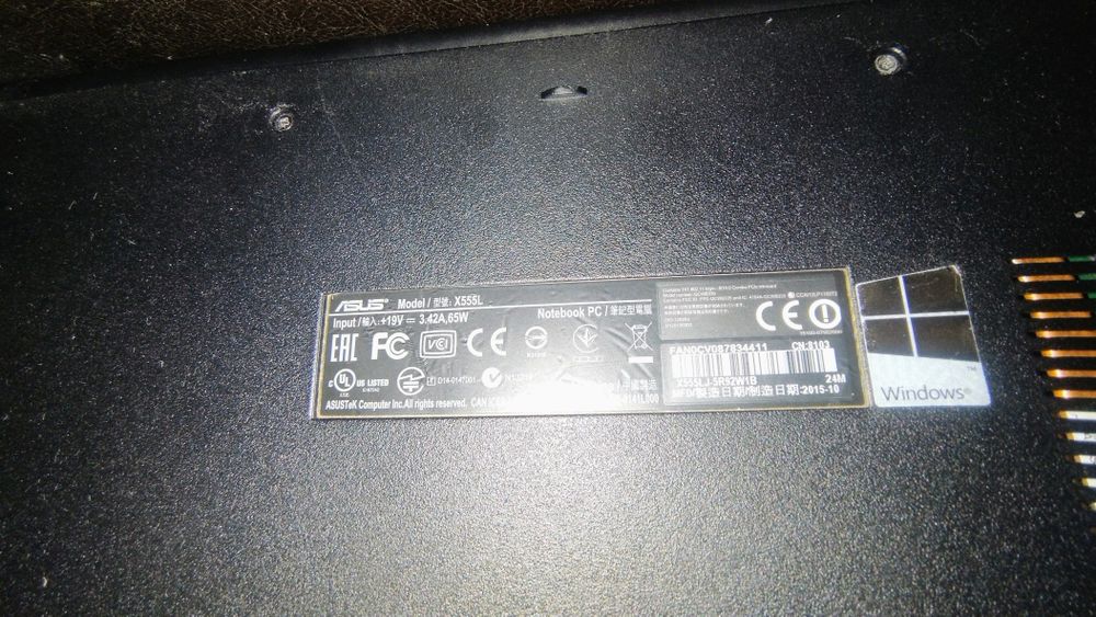 Asus X555L ( I5-5200U, 8GB RAM, 256GB SSD, GT92 2GB, até 6 Horas Bateria