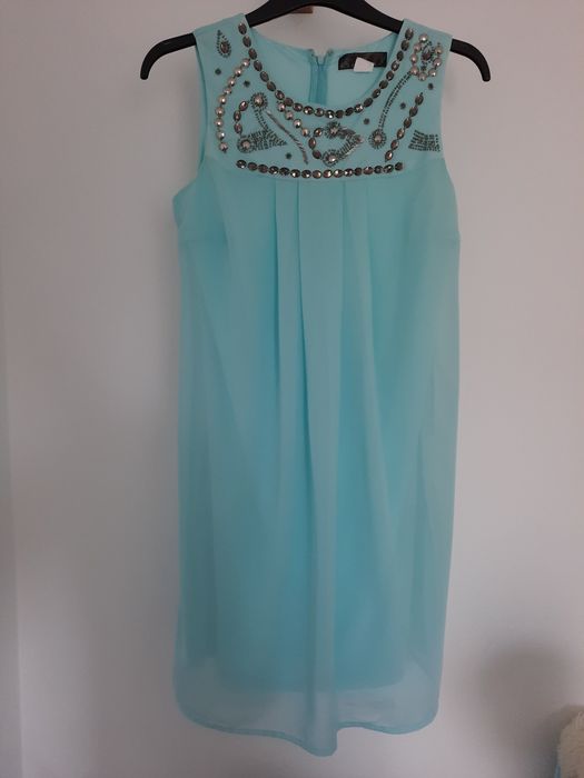 Sukienka jasnoniebieska bonprix r.40