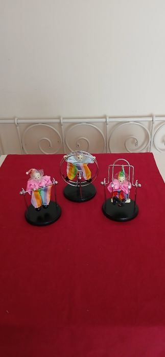 Conjunto 3 palhaços decorativos
