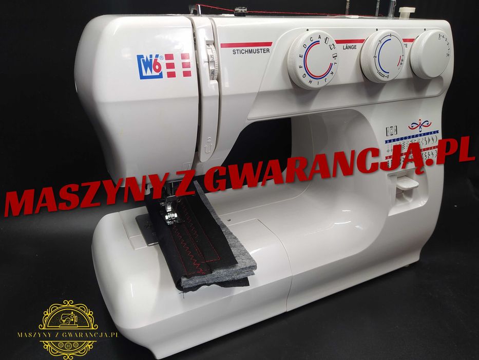 Niemiecka maszyna do szycia W6  do skóry, filcu, jeansu 12 MSC GWARANCJI
