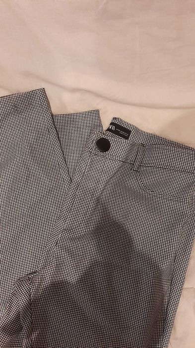 Calças xadrez Zara xxl
