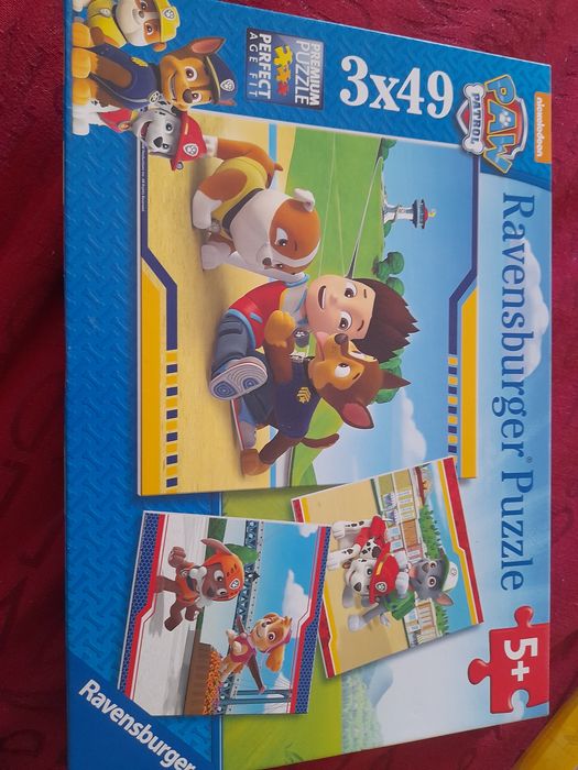 Ravensburger - Caixa de 3 Puzzles Patrulha Pata (49 peças cada um) - p