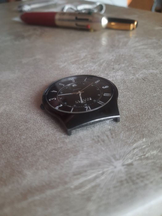 Skagen titanium часы кварц рабочие!