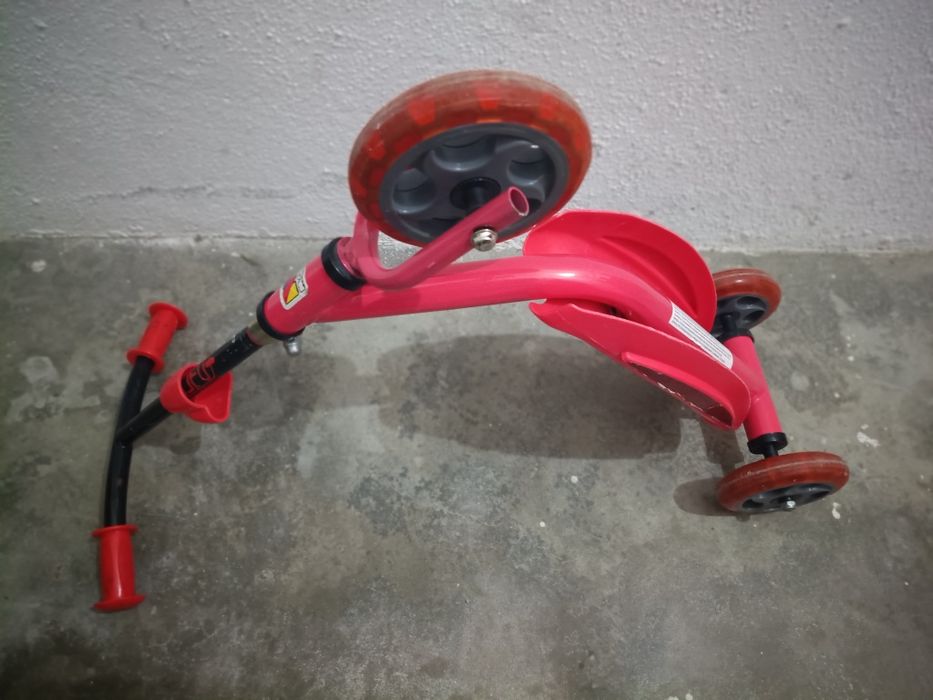Trotinete infantil 3 Rodas - Vermelho (Ideal p/ Iniciantes), até 20kg