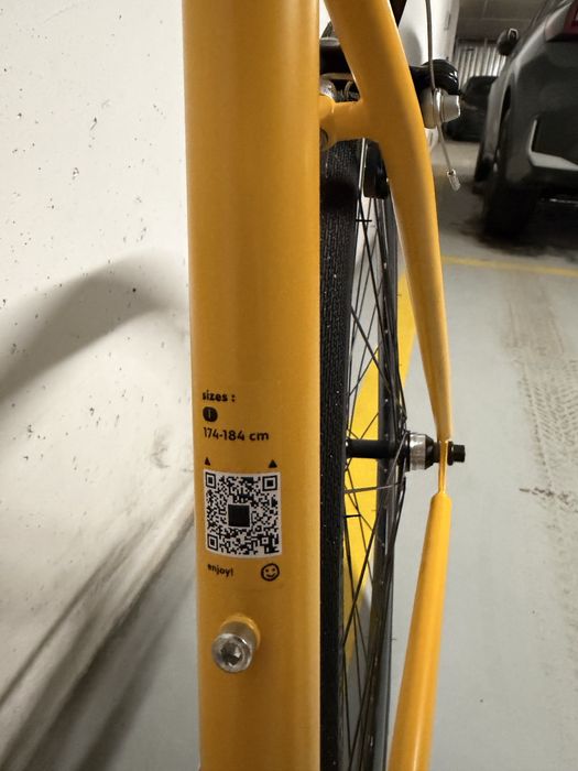 Rower miejski Elops Single Speed 500/Ostre koło