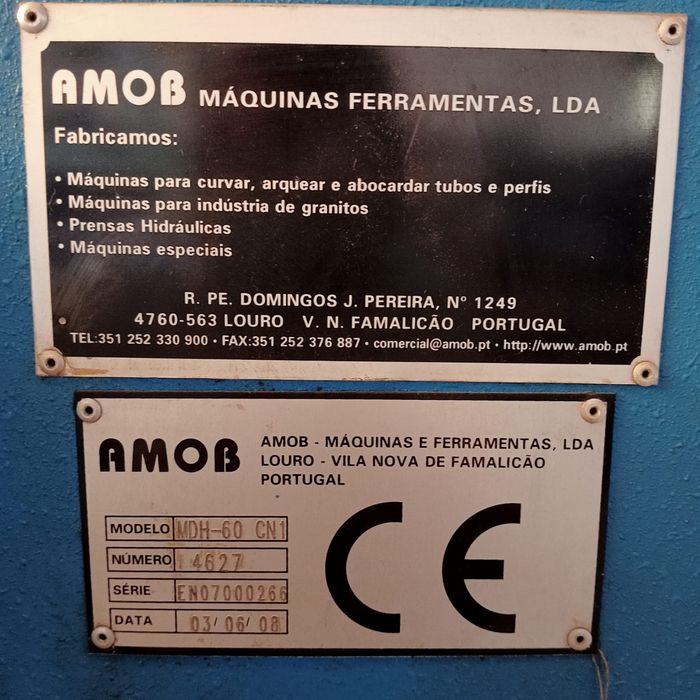 Maquina curvar tubo Amob MDH60 CN1