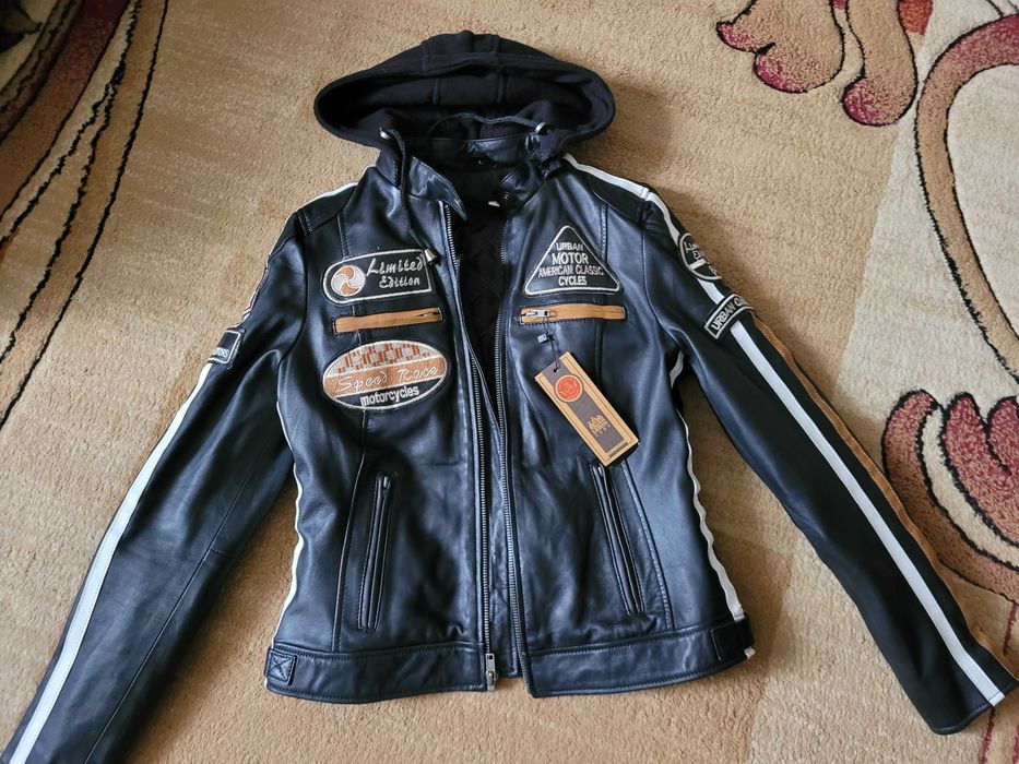 Damska Skórzana kurtka motocyklowa