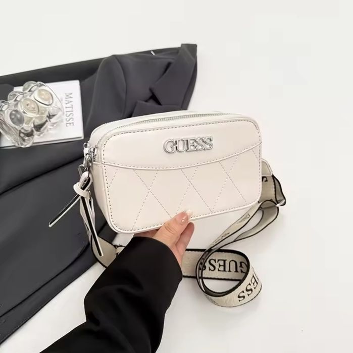 Torebka damska premium nerka kopertówka biała