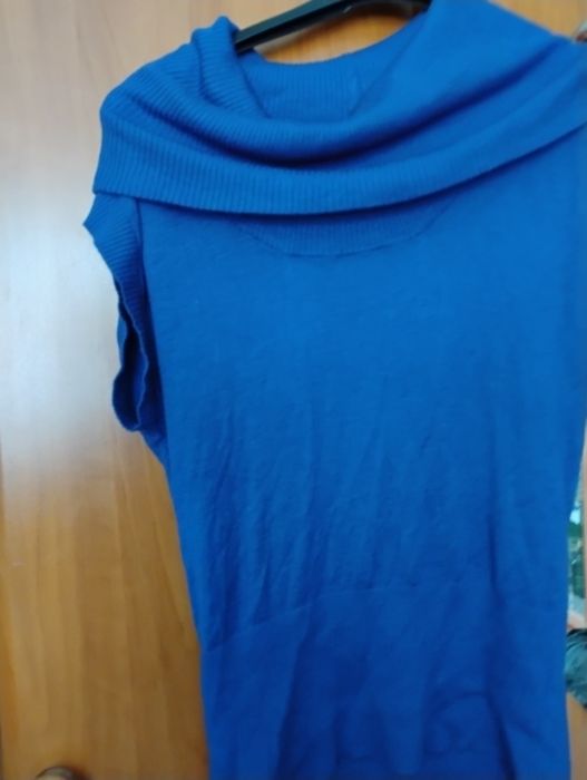 Golf bez rękawów szafir