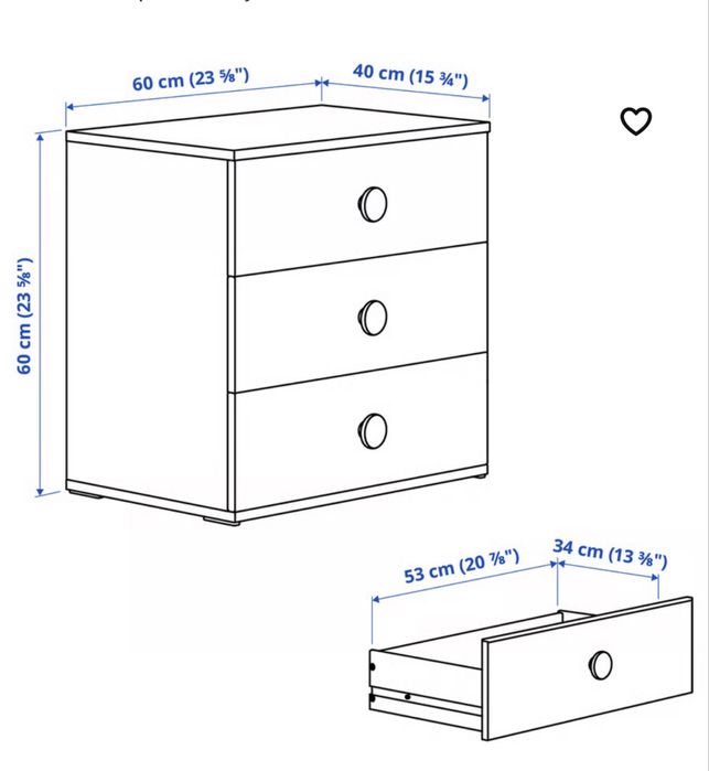 Comoda de infantil Godishus Ikea