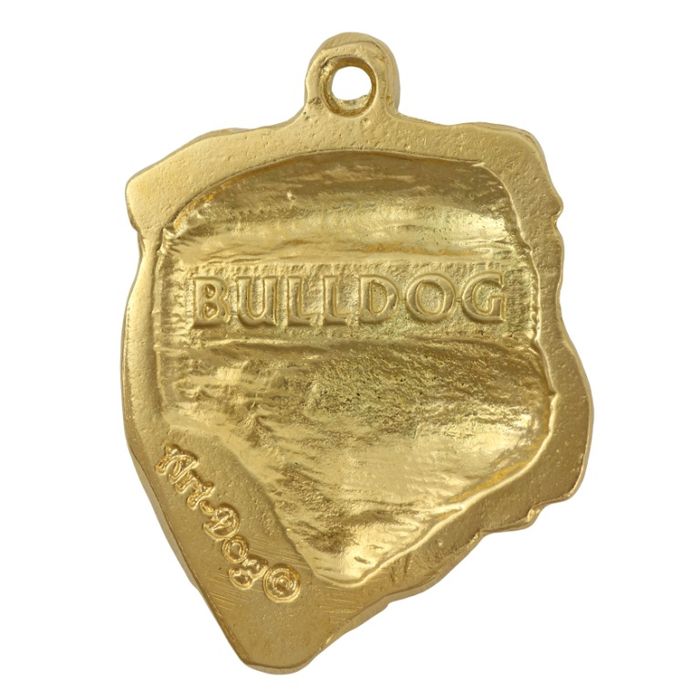 Buldog angielski brelok pozłacany Art-Dog