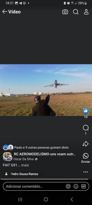 Aeromodelismo RC  Fiat G91