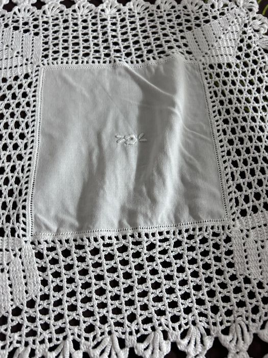 Toalha de renda branca