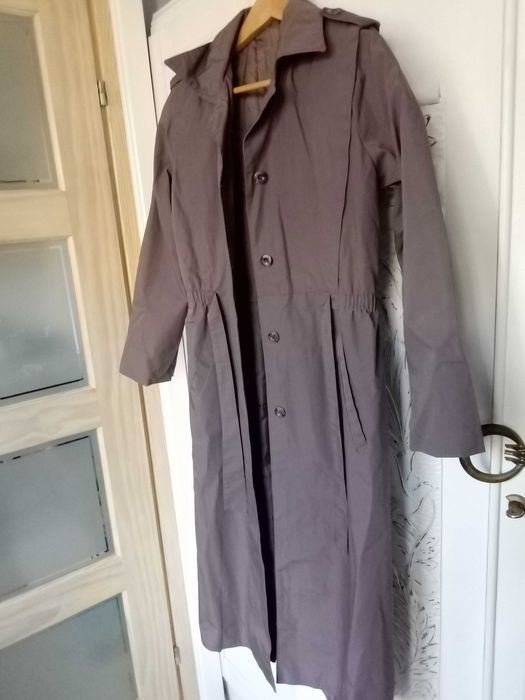 NINO angielski płaszcz damski przejściowy ocieplany prochowiec 36 S 10