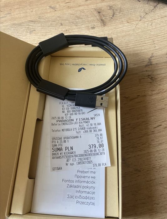 Motorola E15 z gwarancją