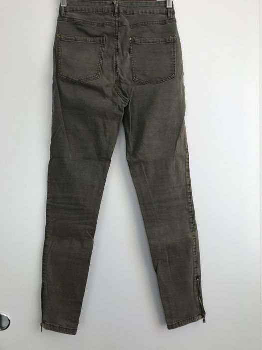 Khaki spodnie wysoki stan