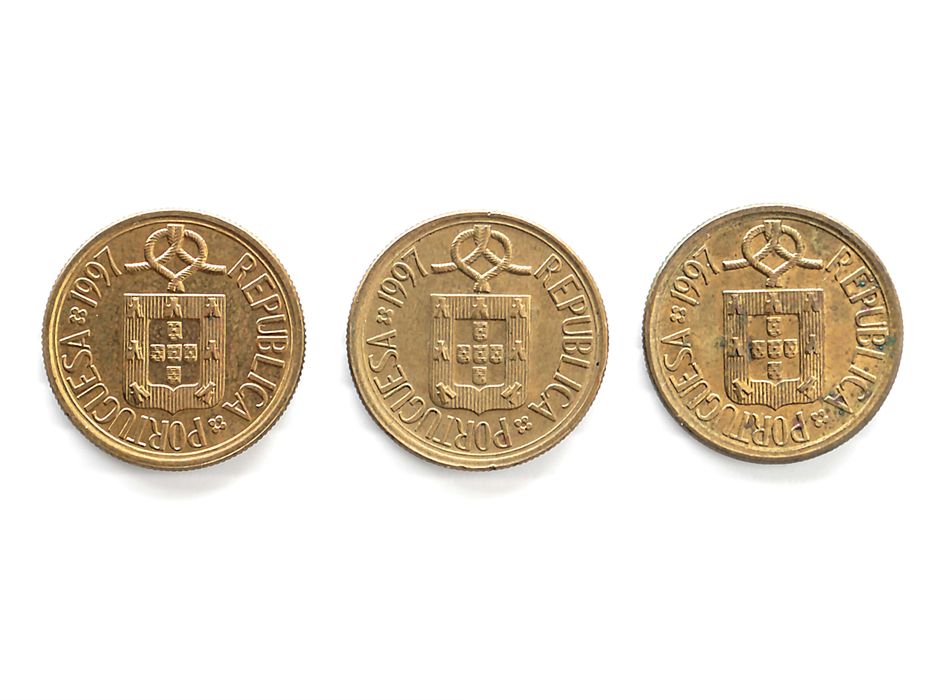 Lote de 3 Moedas 1 Escudo 1997