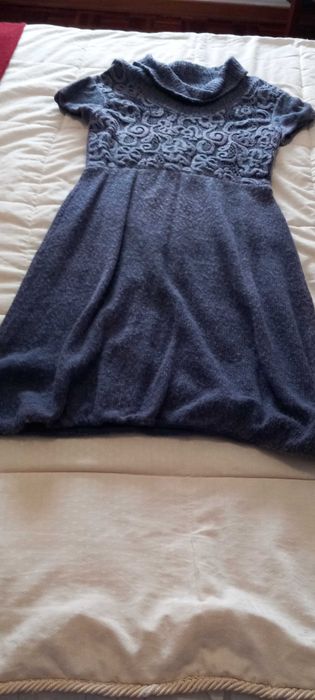 vestido de malha de senhora