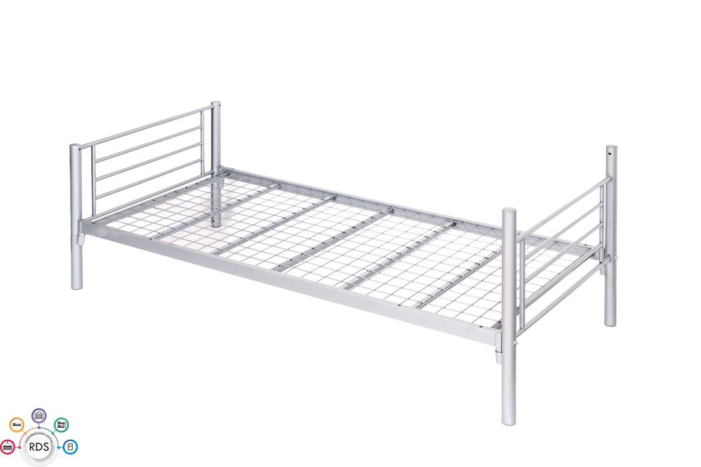 Łóżko metalowe pojedyncze lub piętrowe WOJSKOWE hotelowe 90x200