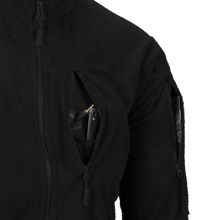 Флісова кофта Helikon Alpha Tactical black