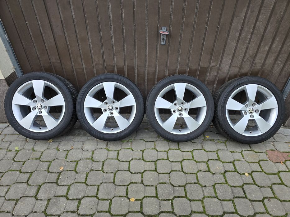 Felgi z oponami 225/45R17 Skoda Octavia 5x112 Yeti Superb Golf A3 A4