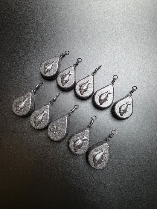 10 x ZFISH Ciężarek Flat Pear 120g gruszka karpiowy