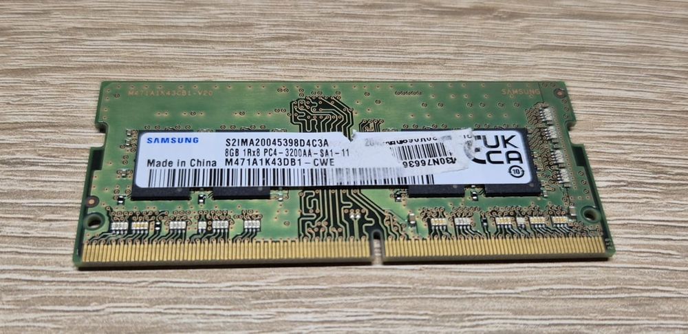 Pamięć RAM Samsung DDR4 8GB SODIMM 3200 MHz M471A1K43DB1-CWE