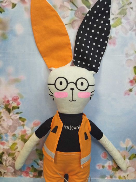 Komplet króliki tilda bawełna rękodzieło zestaw 2 sztuk