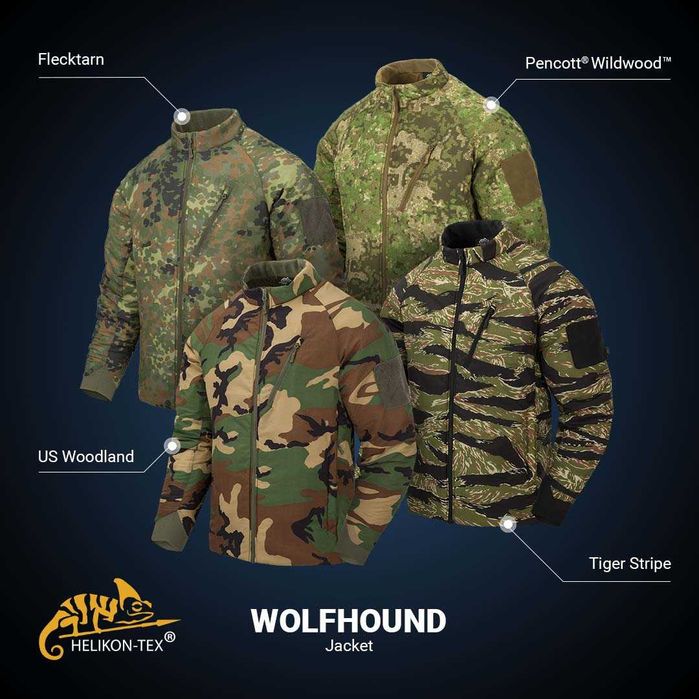 ‼️Helikon tex WOLFHOUND Climashield Куртка Термо Кофта бомбер level 7
