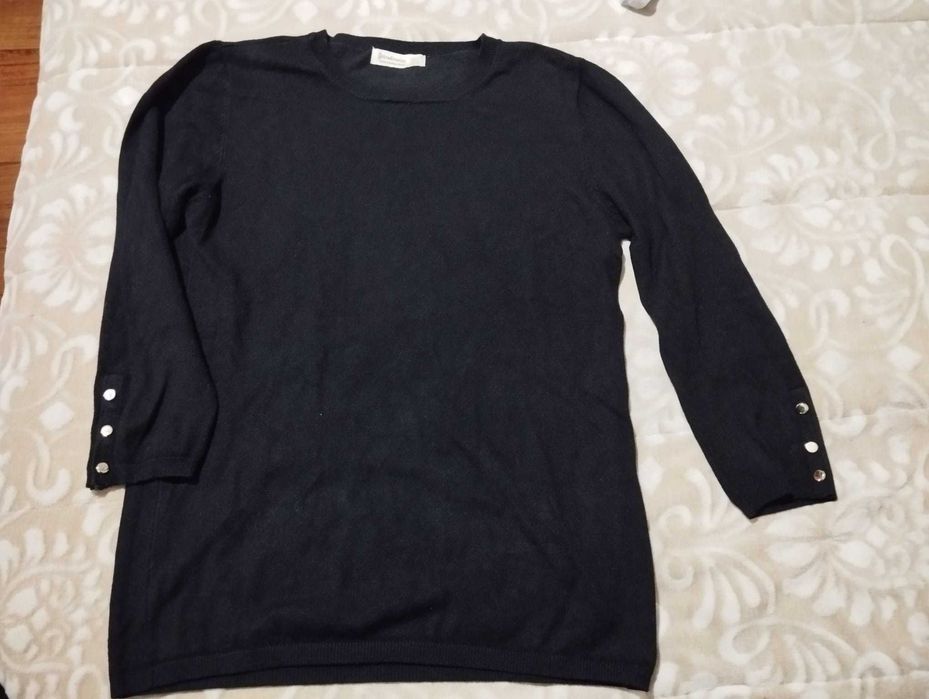 Camisola de malha preta da Stradivarius