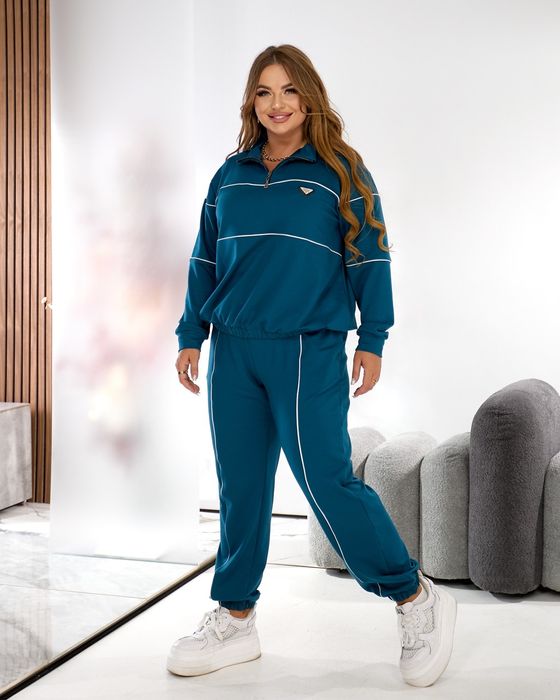 Жіночий демісезоний трикотажний спортивний костюм кофта худі штани