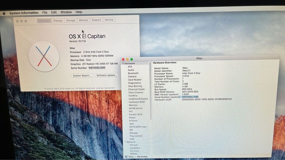 Imac 20 polegadas 2008