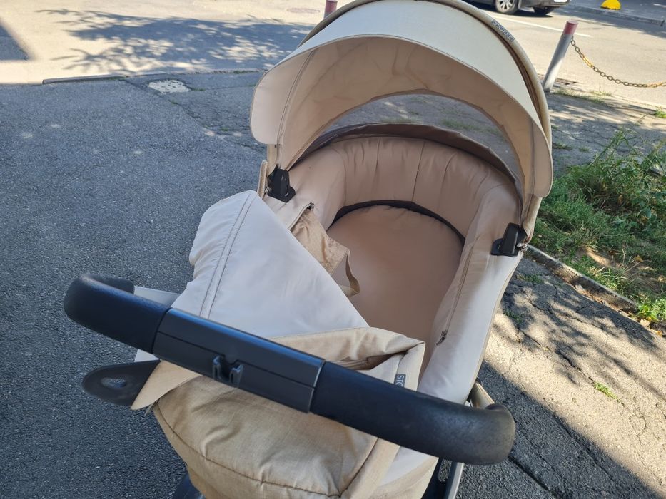 Коляска Stokke trailz беж меланж 2 в 1