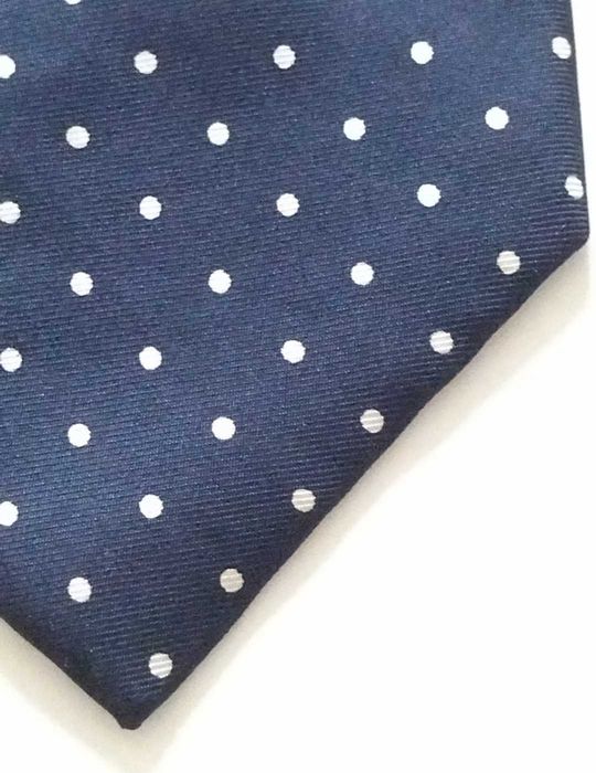 Krawat w kropki elegancki 100% SILK Seta Jedwab