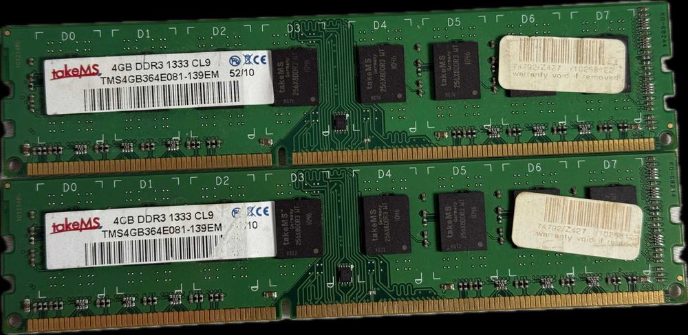 Pamięć RAM TakeMS 2x4GB 8GB 1333MHz DDR3