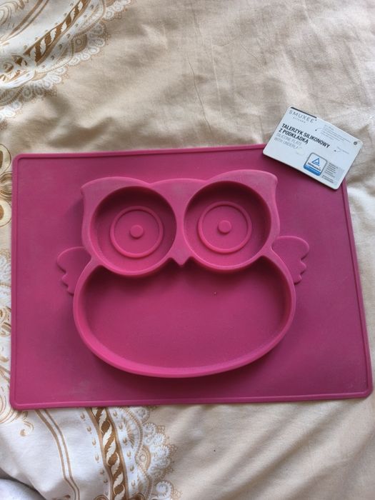 Silikonowy talerzyk dla dziecka