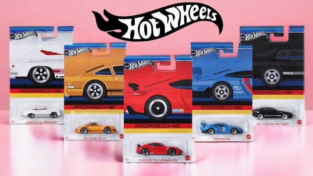 Hot Wheels Porsche SET 911 964 Cayman GT4 356 Speedster 944 Turbo 935