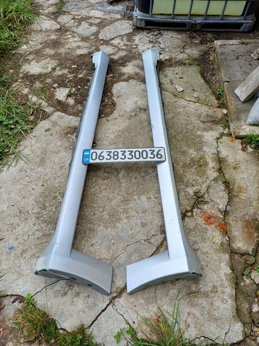 Mitsubishi outlander 1 пластикові накладки на пороги ціна за 2шт