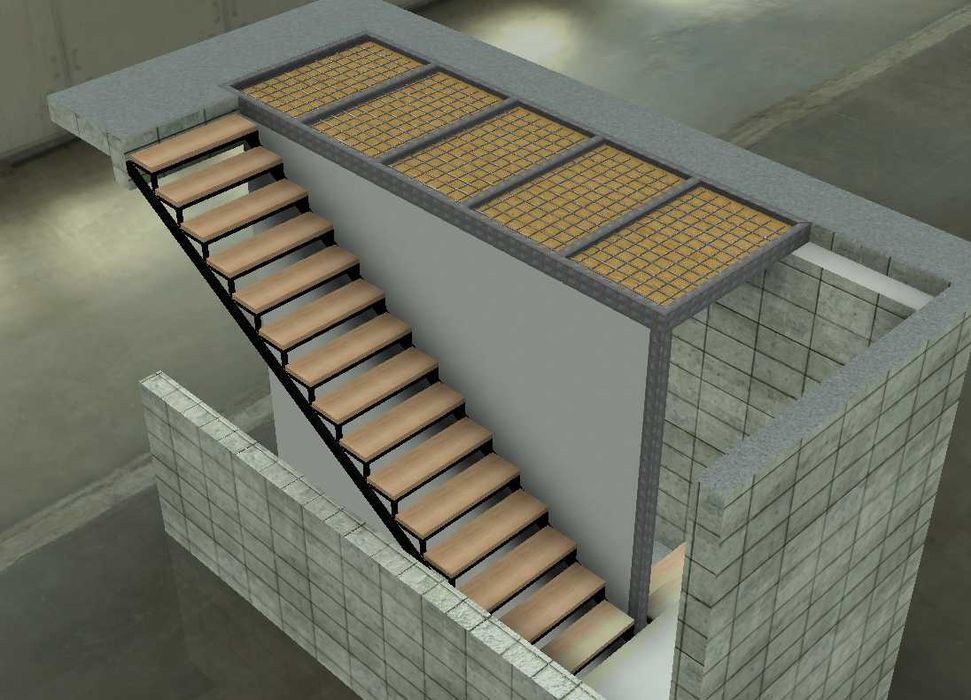 Построение конструкционное лестниц